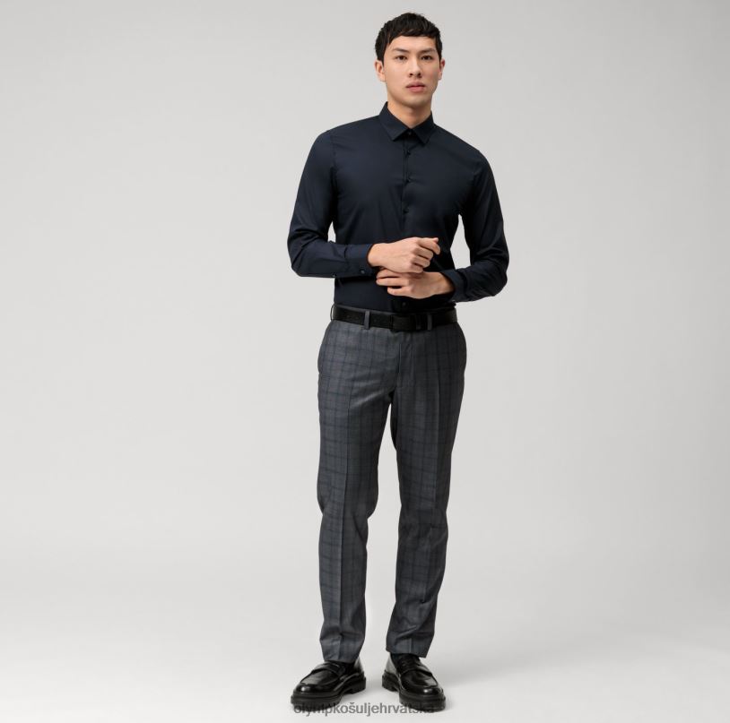 Ne. six super slim, poslovna košulja, urban kent, marine OLYMP FZJ6Z140 odjeća - Image 2