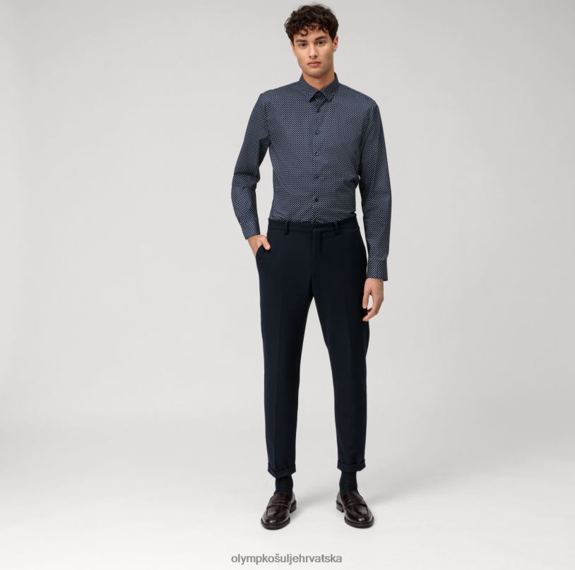 Ne. six super slim, poslovna košulja, urban kent, marine OLYMP FZJ6Z23 odjeća - Image 2