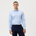 Ne. six super slim, poslovna košulja, urban kent, plava OLYMP FZJ6Z76 odjeća