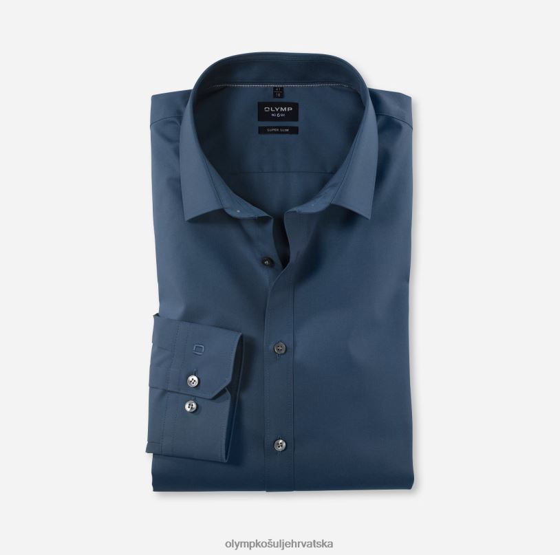 Ne. six super slim, poslovna košulja, urban kent, smoke blue OLYMP FZJ6Z266 odjeća - Image 1