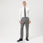 Ne. six super slim, poslovna košulja, urban kent, svijetlo bež OLYMP FZJ6Z119 odjeća - Image 2