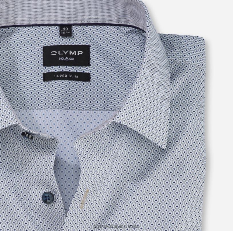 Ne. six super slim, poslovna košulja, urban kent, taupe OLYMP FZJ6Z184 odjeća - Image 2