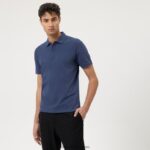 peta razina ležernog kroja, polo, indigo OLYMP FZJ6Z2158 odjeća