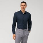 body fit razine pet, poslovna košulja, moderni kent, kobalt OLYMP FZJ6Z513 odjeća