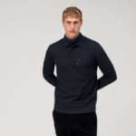 casual jersey polo dugih rukava, marine OLYMP FZJ6Z2139 odjeća