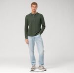 casual majica s dugim rukavima, sivo zelena OLYMP FZJ6Z2115 odjeća - Image 2