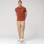 casual polo majica, smeđa OLYMP FZJ6Z2116 odjeća - Image 2