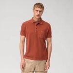 casual polo majica, smeđa OLYMP FZJ6Z2116 odjeća