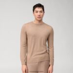 casual pulover od pletiva, bež OLYMP FZJ6Z1772 odjeća