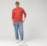 casual pulover od pletiva, crveno narančasta OLYMP FZJ6Z1821 odjeća - Image 2