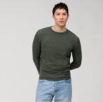 casual pulover od pletiva, tamno zelene boje OLYMP FZJ6Z1796 odjeća