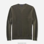 casual pulover od pletiva, tamno zelene boje OLYMP FZJ6Z1860 odjeća