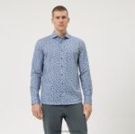level five 24/7 body fit, business shirt, kent, natural OLYMP FZJ6Z731 odjeća