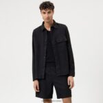 level five elegantna ležerna majica, ležerna košulja, crna OLYMP FZJ6Z1958 odjeća