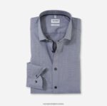 level five fit, poslovna košulja, moderni kent, crna OLYMP FZJ6Z649 odjeća
