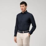 level five fit, poslovna košulja, royal kent, marine OLYMP FZJ6Z641 odjeća