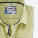 level pet body fit, poslovna košulja, moderni kent, limeta OLYMP FZJ6Z616 odjeća - Image 2