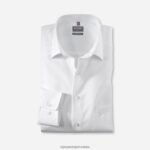 luxor comfort fit, poslovna košulja, extra kratki rukav, novi kent, bijela OLYMP FZJ6Z1706 odjeća