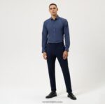 Ne. six 24/7 super slim, poslovna košulja, moderni kent, marine OLYMP FZJ6Z16 odjeća - Image 2