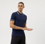 pletivo razine pet uz tijelo, polo, marine OLYMP FZJ6Z2155 odjeća